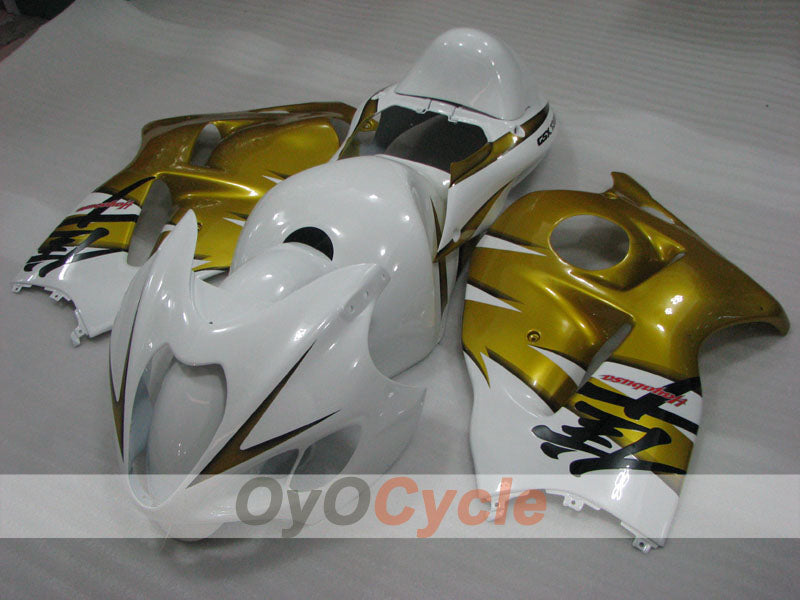 Injection Fairing kit for 99-07 GSXR1300 Hayabusa - White, Gold - Factory Style #OYO87905599