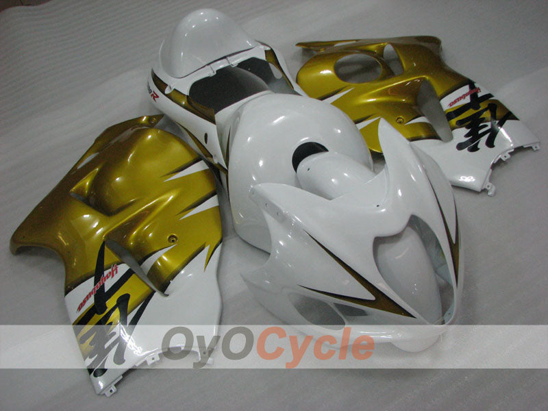 Injection Fairing kit for 99-07 GSXR1300 Hayabusa - White, Gold - Factory Style #OYO87905599 Main image