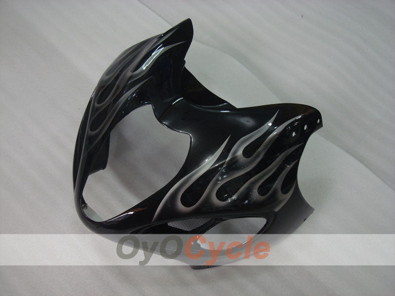 Injection Fairing kit for 99-07 GSXR1300 Hayabusa - Black - Flame #OYO87905609
