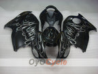 Injection Fairing kit for 99-07 GSXR1300 Hayabusa - Black - Flame #OYO87905609