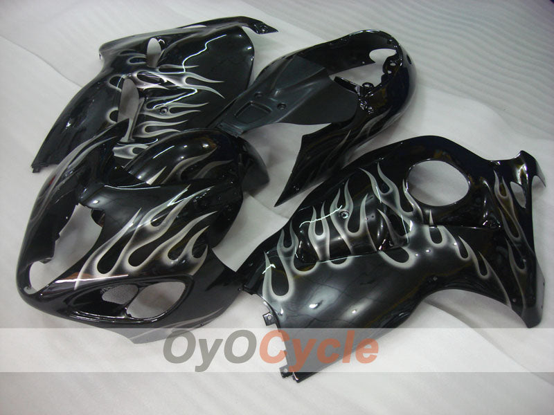 Injection Fairing kit for 99-07 GSXR1300 Hayabusa - Black - Flame #OYO87905609