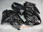 Injection Fairing kit for 99-07 GSXR1300 Hayabusa - Black - Flame #OYO87905609