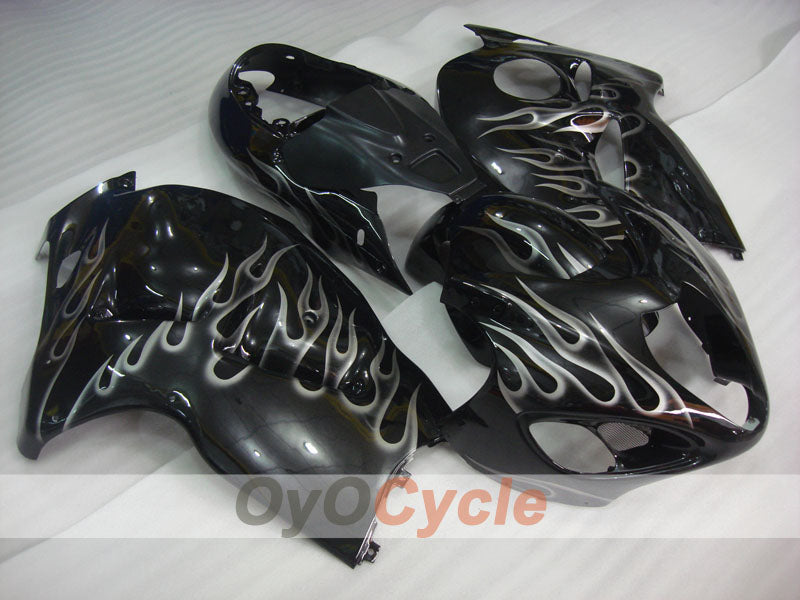 Injection Fairing kit for 99-07 GSXR1300 Hayabusa - Black - Flame #OYO87905609