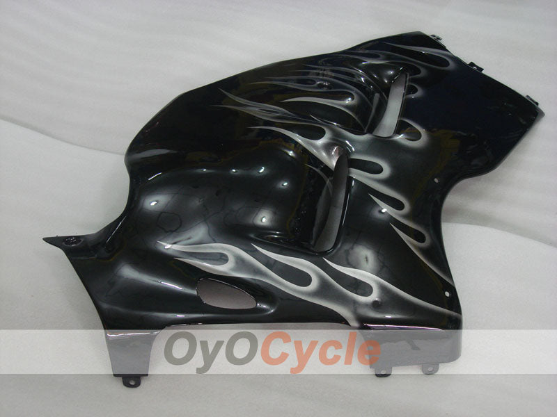 Injection Fairing kit for 99-07 GSXR1300 Hayabusa - Black - Flame #OYO87905609