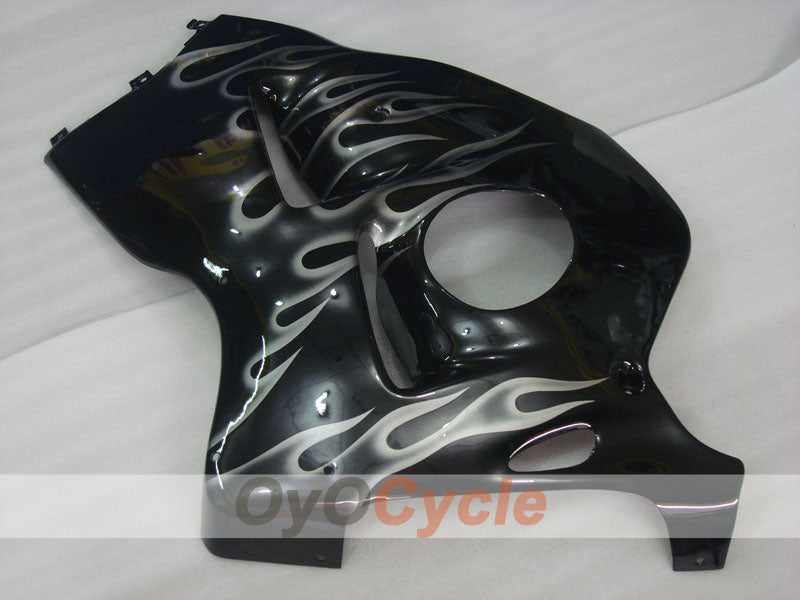 Injection Fairing kit for 99-07 GSXR1300 Hayabusa - Black - Flame #OYO87905609