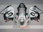 Injection Fairing kit for 99-07 GSXR1300 Hayabusa - White, Black - Corona, MOTUL #OYO87905612