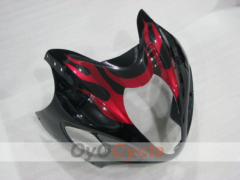 Injection Fairing kit for 99-07 GSXR1300 Hayabusa - Red, Black - Flame #OYO87905613
