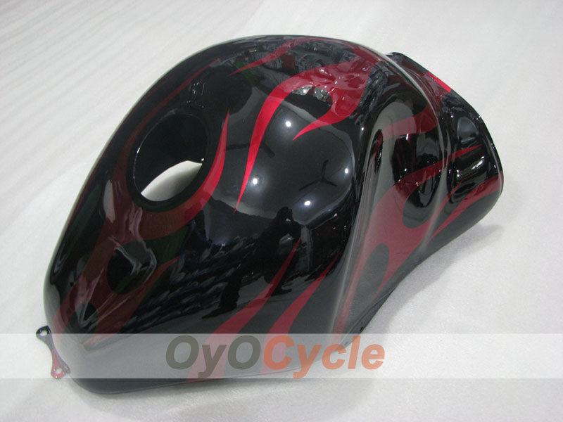 Injection Fairing kit for 99-07 GSXR1300 Hayabusa - Red, Black - Flame #OYO87905614