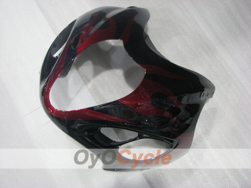 Injection Fairing kit for 99-07 GSXR1300 Hayabusa - Red, Black - Flame #OYO87905614