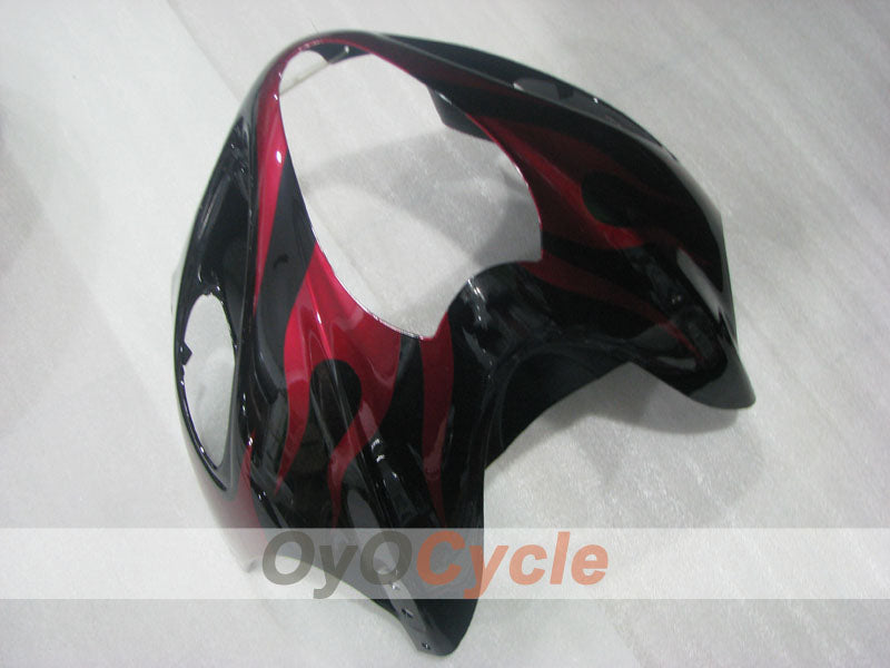 Injection Fairing kit for 99-07 GSXR1300 Hayabusa - Red, Black - Flame #OYO87905614