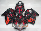 Injection Fairing kit for 99-07 GSXR1300 Hayabusa - Red, Black - Flame #OYO87905614