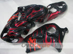 Injection Fairing kit for 99-07 GSXR1300 Hayabusa - Red, Black - Flame #OYO87905614