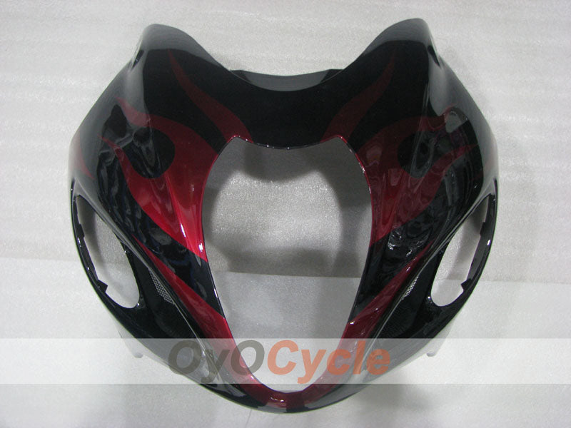 Injection Fairing kit for 99-07 GSXR1300 Hayabusa - Red, Black - Flame #OYO87905614