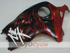 Injection Fairing kit for 99-07 GSXR1300 Hayabusa - Red, Black - Flame #OYO87905615