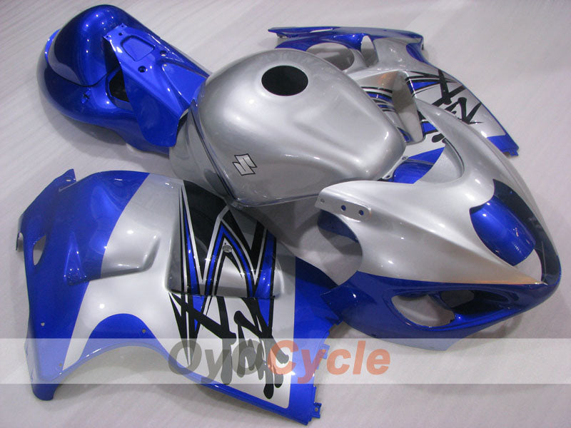 Injection Fairing kit for 99-07 GSXR1300 Hayabusa - Blue, Silver - Factory Style #OYO87905622 Main image