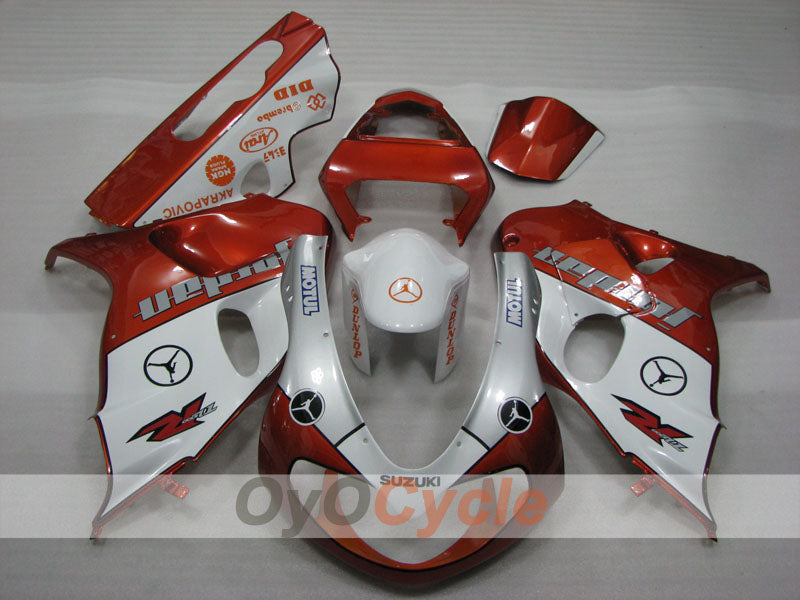 Injection Fairing kit for 98-03 TL1000R - Orange, White - Jordan #OYO87905623