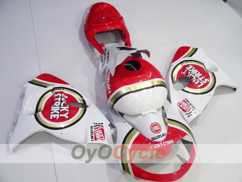 Injection Fairing kit for 98-03 TL1000R - Red, White - Lucky Strike #OYO87905636 Secondary image