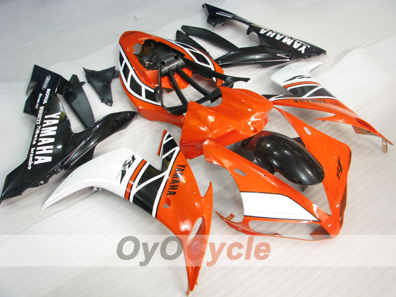 Injection Fairing kit for 04-06 YZF-R1 - Orange, White, Black - MOTUL #OYO87905641