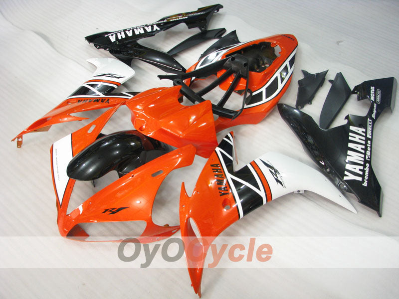 Injection Fairing kit for 04-06 YZF-R1 - Orange, White, Black - MOTUL #OYO87905641