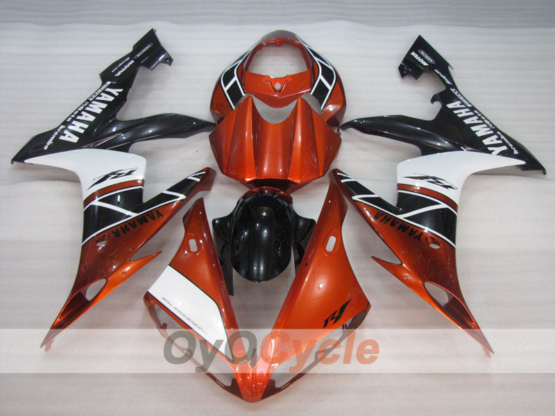 Injection Fairing kit for 04-06 YZF-R1 - Orange, White, Black - MOTUL #OYO87905644