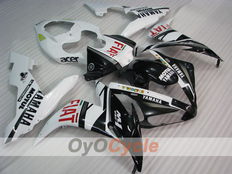 Injection Fairing kit for 04-06 YZF-R1 - White, Black - FIAT #OYO87905647