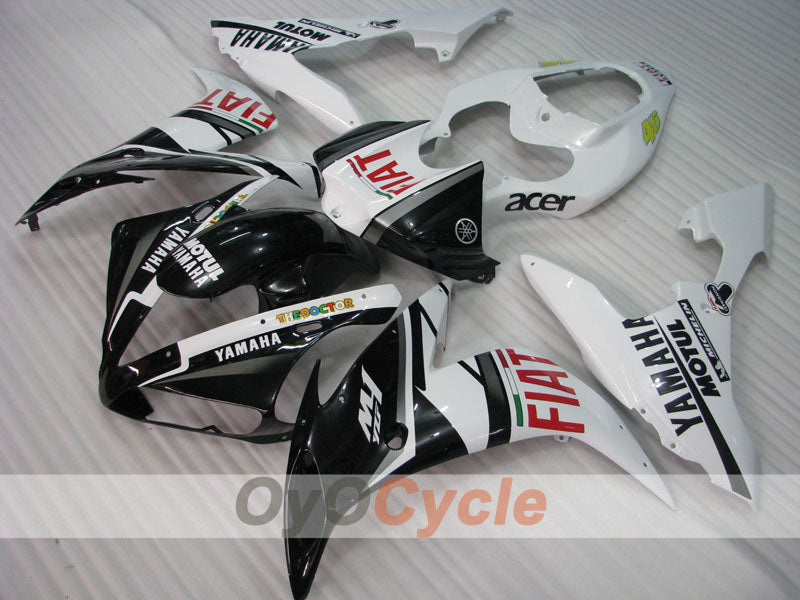 Injection Fairing kit for 04-06 YZF-R1 - White, Black - FIAT #OYO87905647