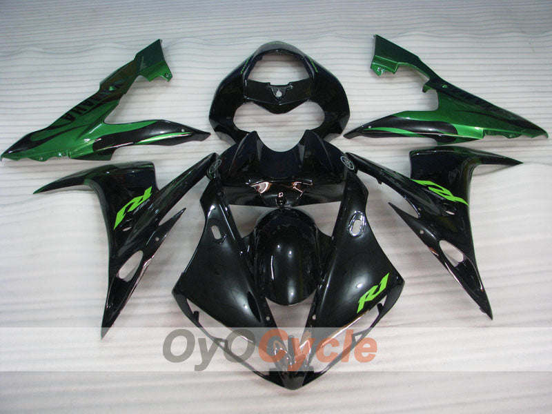 Injection Fairing kit for 04-06 YZF-R1 - Green, Black - Factory Style #OYO87905653 Secondary image