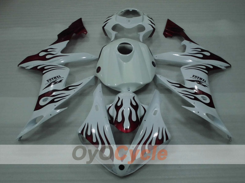 Injection Fairing kit for 04-06 YZF-R1 - Red, White - Customize #OYO87905656