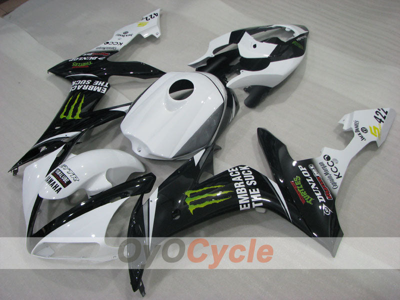 Injection Fairing kit for 04-06 YZF-R1 - White, Black - Monster #OYO87905665 Secondary image