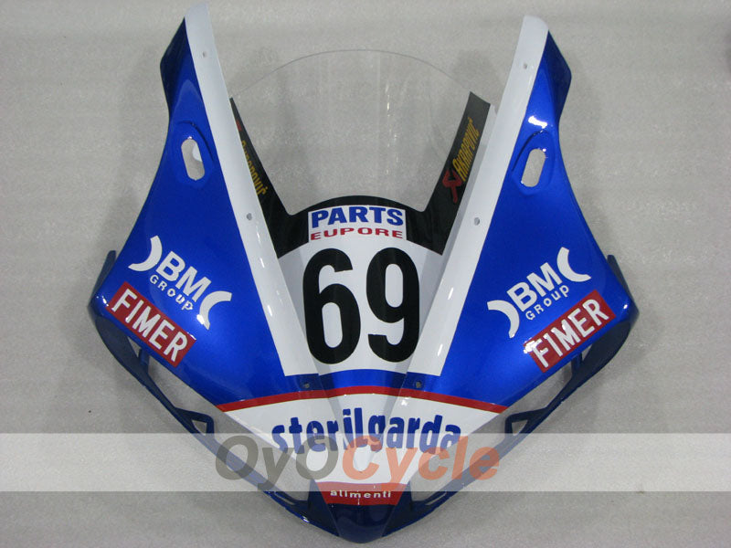 Injection Fairing kit for 04-06 YZF-R1 - Blue, White, Black - Sterilgarda #OYO87905666