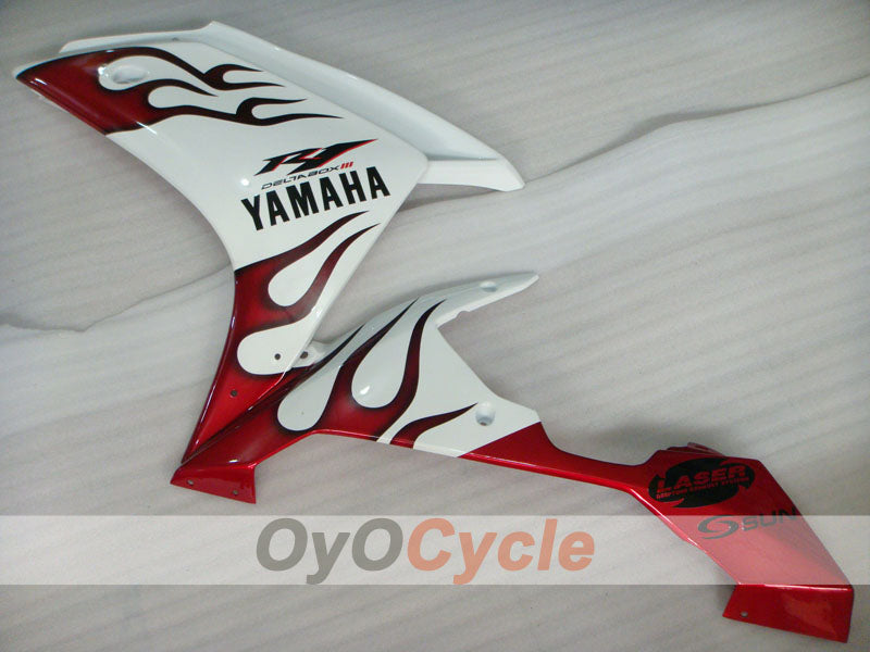 Injection Fairing kit for 07-08 YZF-R1 - Red, White - Sun #OYO87905687