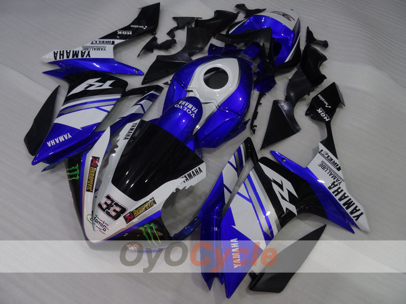 Injection Fairing kit for 07-08 YZF-R1 - Blue, White - Monster #OYO87905690