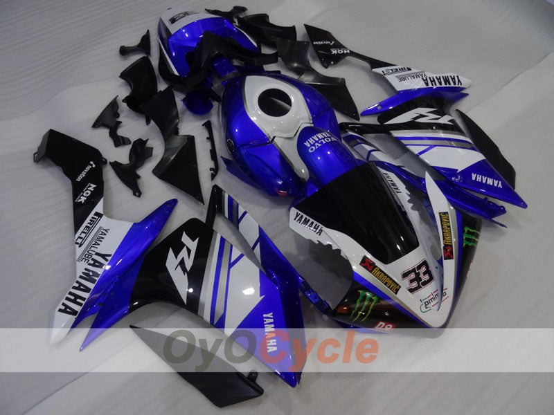 Injection Fairing kit for 07-08 YZF-R1 - Blue, White - Monster #OYO87905690 Secondary image