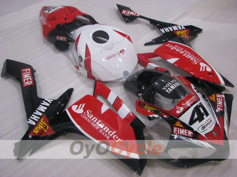 Injection Fairing kit for 07-08 YZF-R1 - Red, White, Black - Santander #OYO87905691