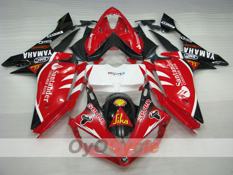 Injection Fairing kit for 07-08 YZF-R1 - Red, Black - Santander #OYO87905705