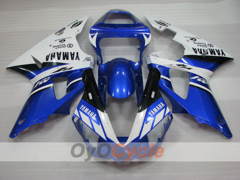 Injection Fairing kit for 00-01 YZF-R1 - Blue, White - Sun #OYO87905731