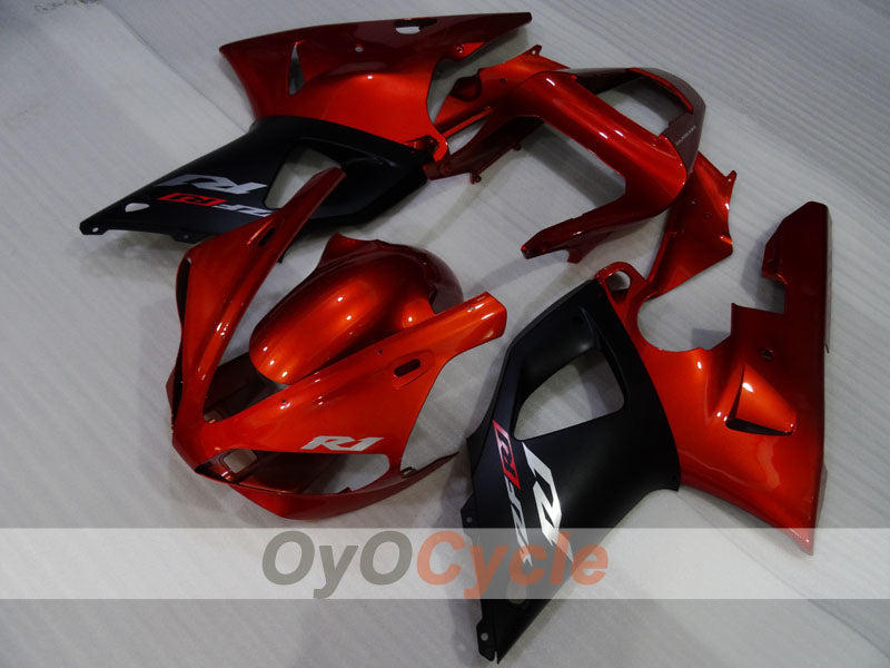 Injection Fairing kit for 00-01 YZF-R1 - Orange, Black - Factory Style #OYO87905739
