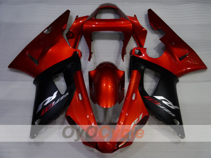 Injection Fairing kit for 00-01 YZF-R1 - Orange, Black - Factory Style #OYO87905739
