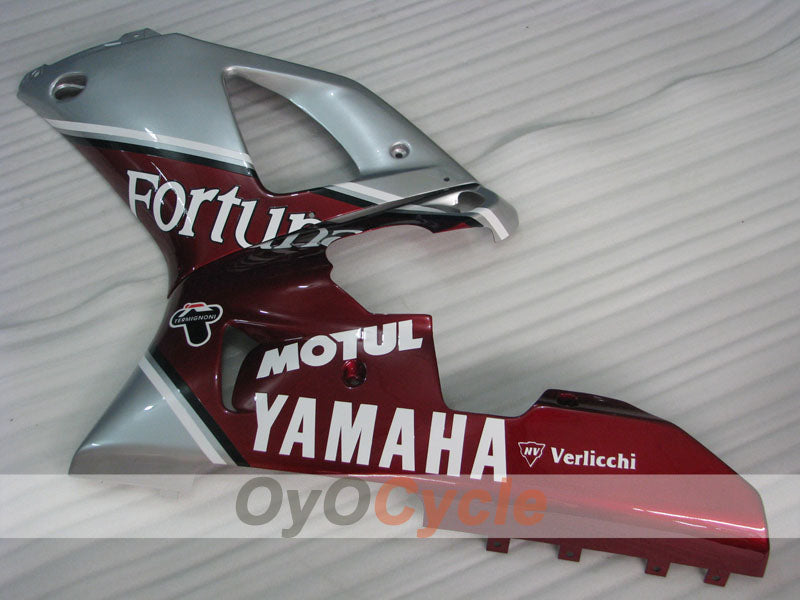 Injection Fairing kit for 00-01 YZF-R1 - Red, Silver - Fortuna #OYO87905742