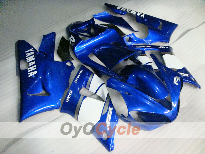 Injection Fairing kit for 00-01 YZF-R1 - Blue, White - Factory Style #OYO87905750 Main image