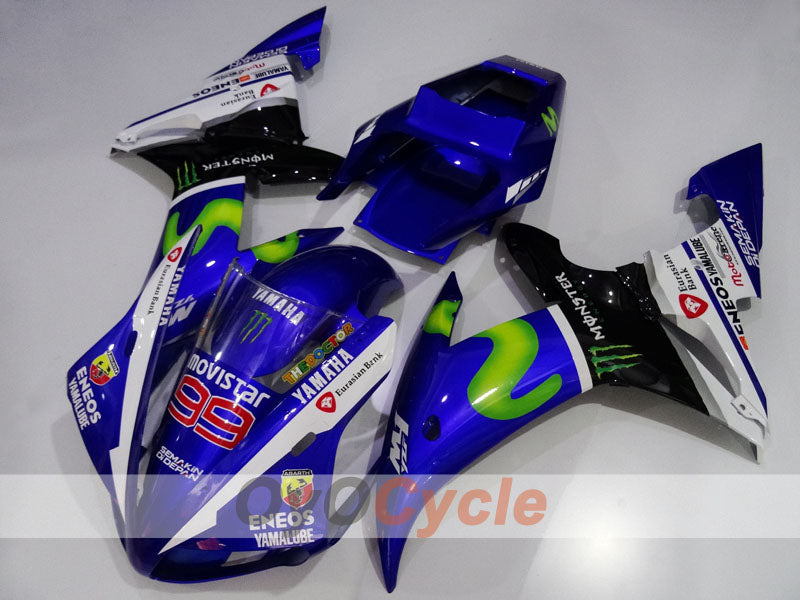 Injection Fairing kit for 02-03 YZF-R1 - Blue, White, Black - Monster #OYO87905763 Secondary image