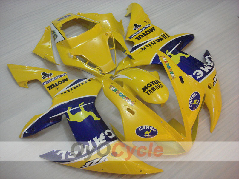 Injection Fairing kit for 02-03 YZF-R1 - Yellow, Blue - Camel, MOTUL #OYO87905764 Secondary image