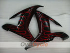 Injection Fairing kit for 02-03 YZF-R1 - Red, Black - Flame #OYO87905765