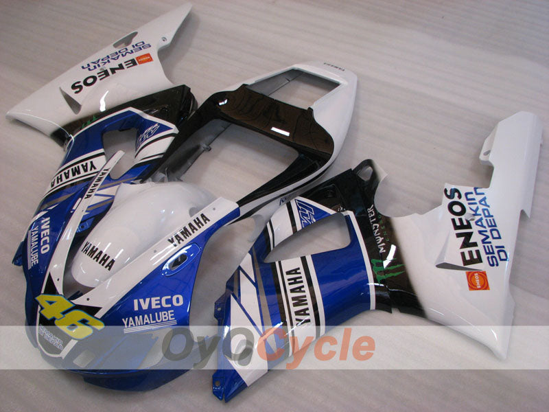 Injection Fairing kit for 98-99 YZF-R1 - Blue, White, Black - Monster #OYO87905772 Secondary image