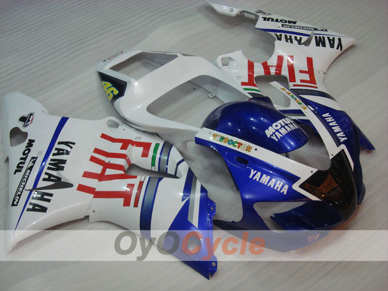 Injection Fairing kit for 98-99 YZF-R1 - Blue, White - FIAT, MICHELIN, MOTUL #OYO87905782 Main image