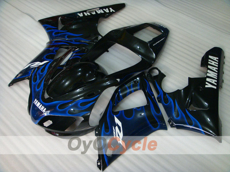 Injection Fairing kit for 98-99 YZF-R1 - Blue, Black - Flame #OYO87905783