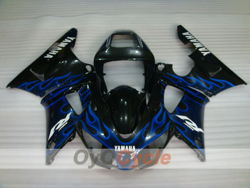 Injection Fairing kit for 98-99 YZF-R1 - Blue, Black - Flame #OYO87905783
