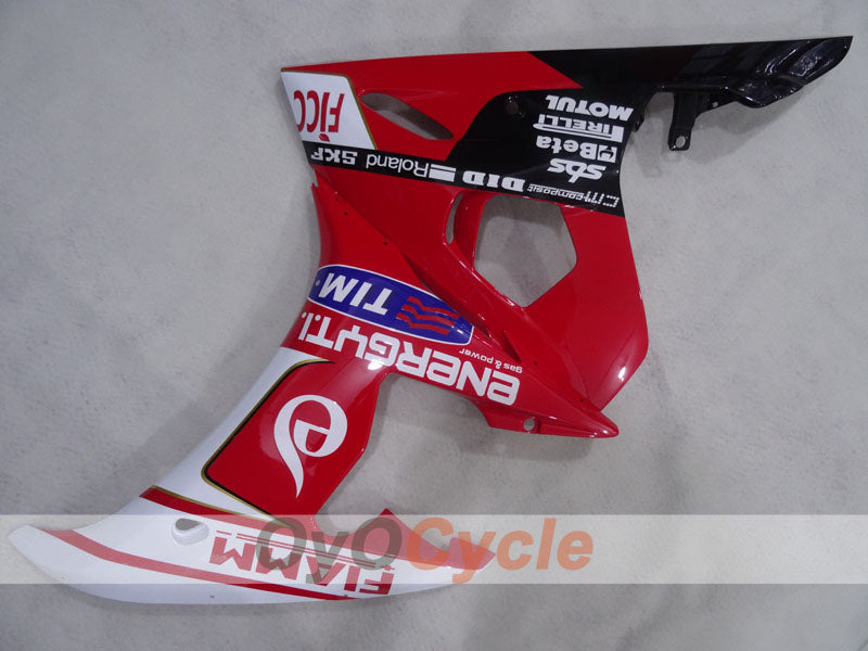 Injection Fairing kit for 03-04 YZF-R6 - Red, White - FIAMM #OYO87905789