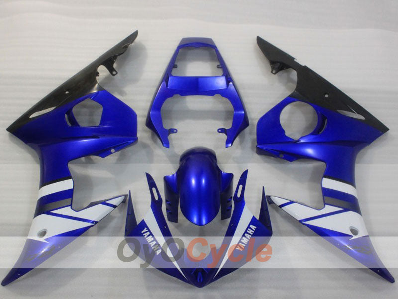 Injection Fairing kit for 03-04 YZF-R6 - Blue, White, Black - Factory Style #OYO87905793 Main image