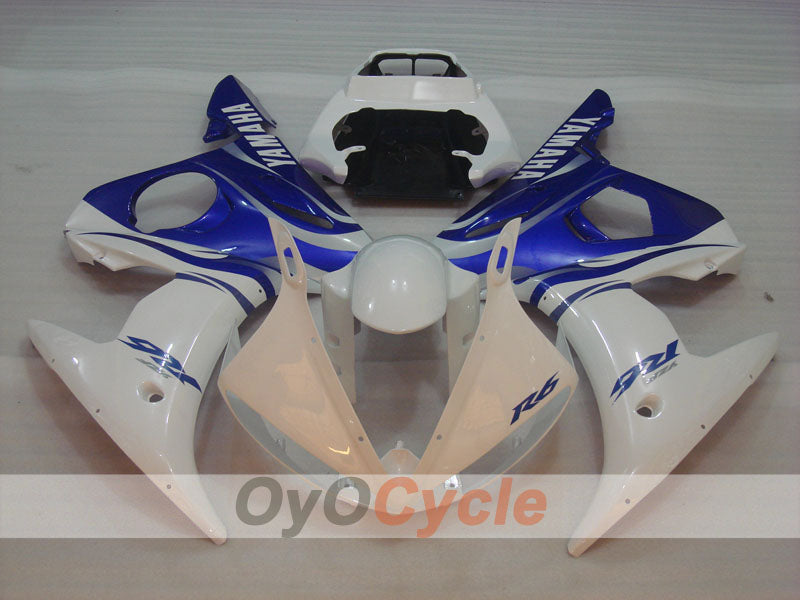 Injection Fairing kit for 03-04 YZF-R6 - Blue, White - Factory Style #OYO87905795
